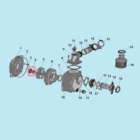 Насос мотопомпы Champion GP52